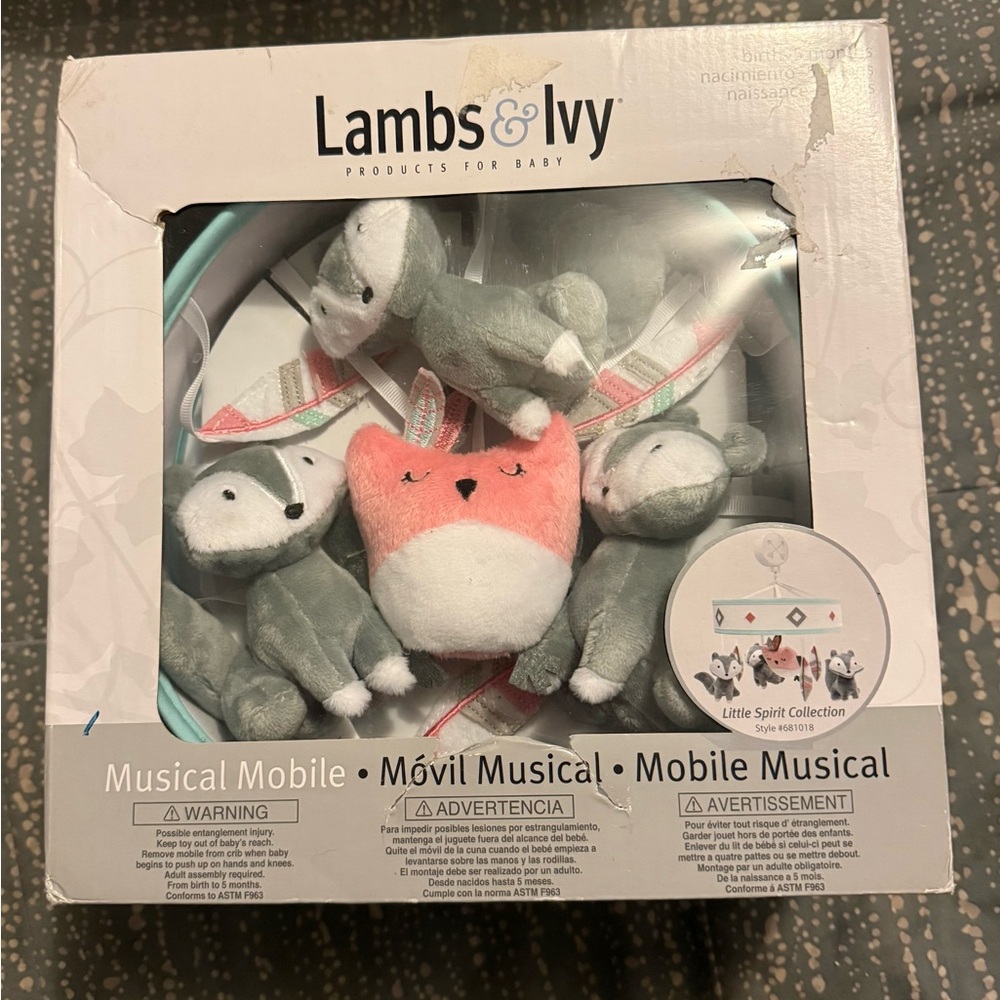 Lambs & Ivy Musical Mobile with Foxes